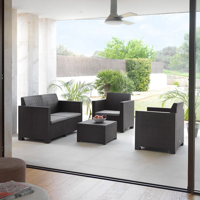 Juego De Jardin Evo Confort Grafito - Muebles para el exterior, Uruguay | Castro, vista 2