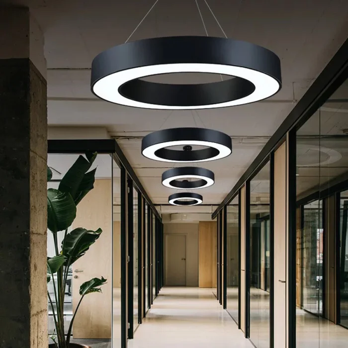 Colgante LED Zurich II 48W Negro ø 60 cm en Negro - Lámparas colgantes, Uruguay | Serlux, vista 3