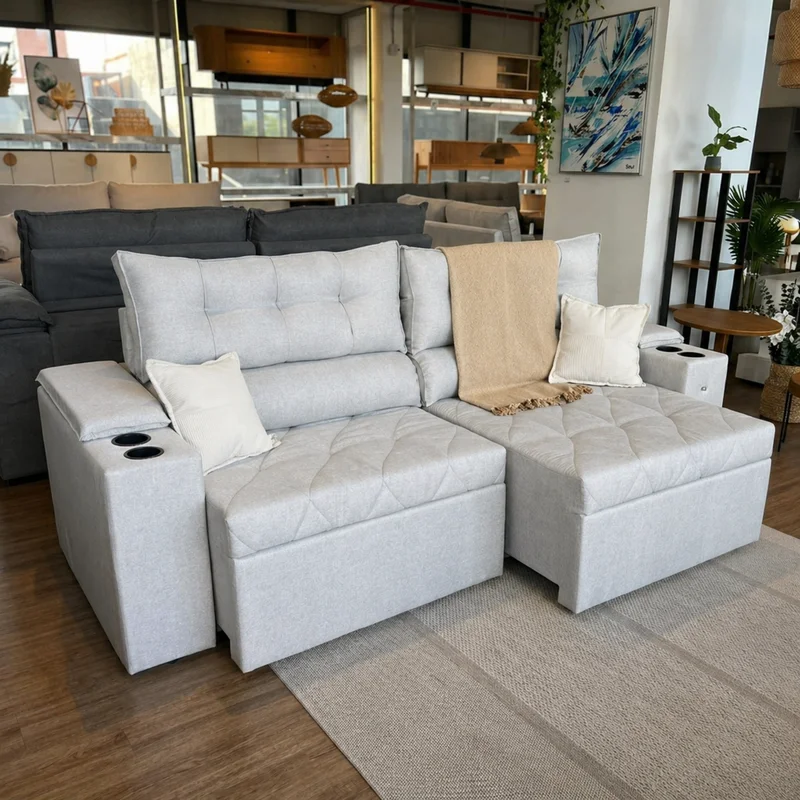 Sofa Otto 260CM - Retractil/Reclinable en Beige - Sillones y sofás, Uruguay | Balton, vista 10