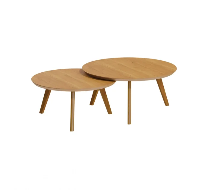 Mesa de Centro Classic - Conjunto - Línea Manhattan - Natural en Madera natural - Mesas de living, Uruguay | Rústico Hogar, vista 2
