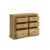 Comoda 6 Cajones Línea Monterrey - Natural en Madera natural - Cómodas, Uruguay | Ecowood, vista 3 de 3