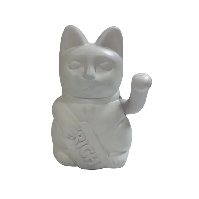 GATO DECORATIVO 12.5x10.5x16.5CM BLANCO/PAZ en Blanco - Decoración, Uruguay | Koz