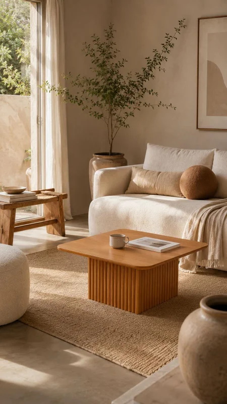 Mesa de Living de Madera Omega en Madera natural - Muebles, Uruguay | Indrana, vista 3