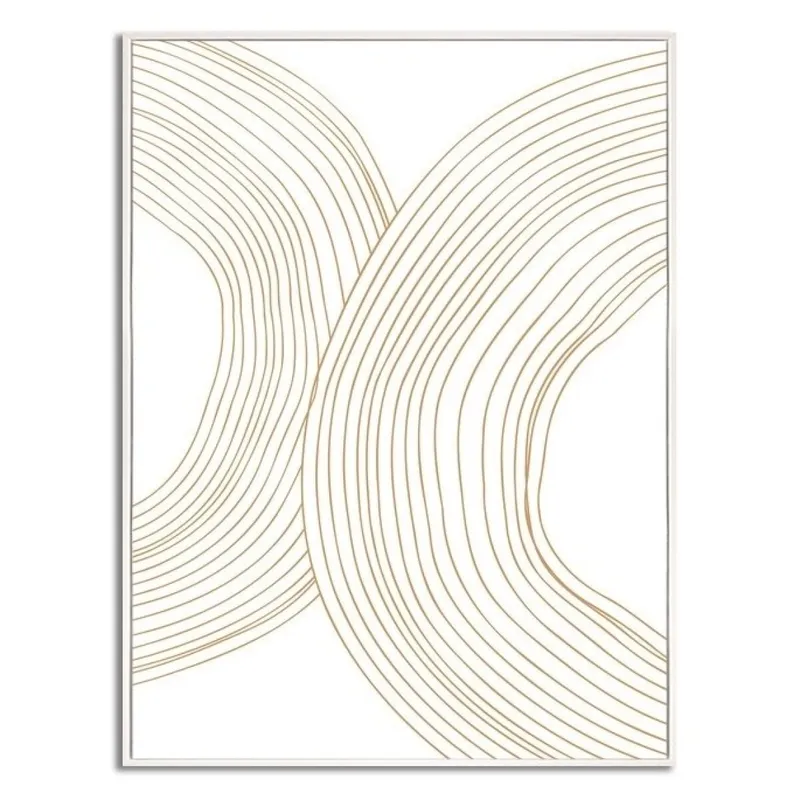 CUADRO CANVAS 30x40cm MARCO FIGURAS BEIGE 3 en Beige - Decoración de pared, Uruguay | Decohogar