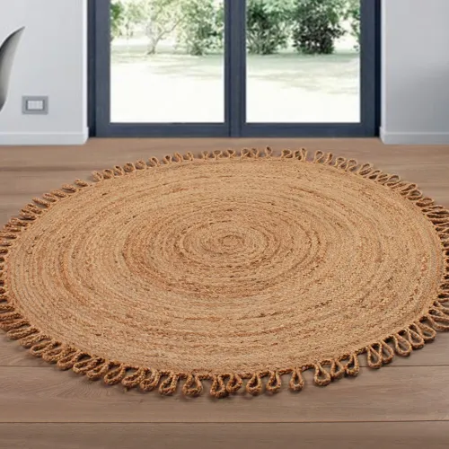 Alfombra Yute Braided Patiya Redonda 120 - Textiles, Uruguay | Tiendas Montevideo