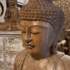 Buda Vitarka Mudra tallado en madera – 1metro de altura - Decoración, Uruguay | Balihai, vista 4 de 4