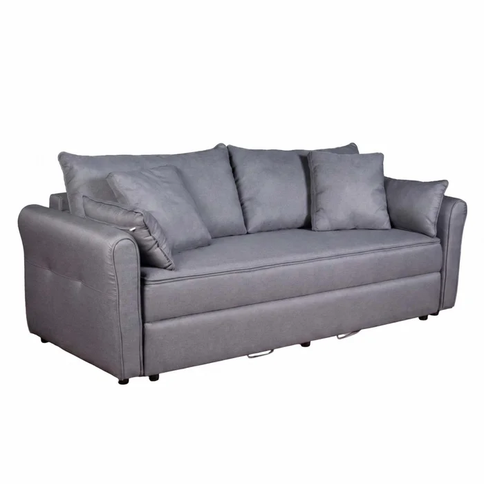 Sofá Cama Tela Gris Alabama en Gris - Sillones y sofás, Uruguay | Divino, vista 3