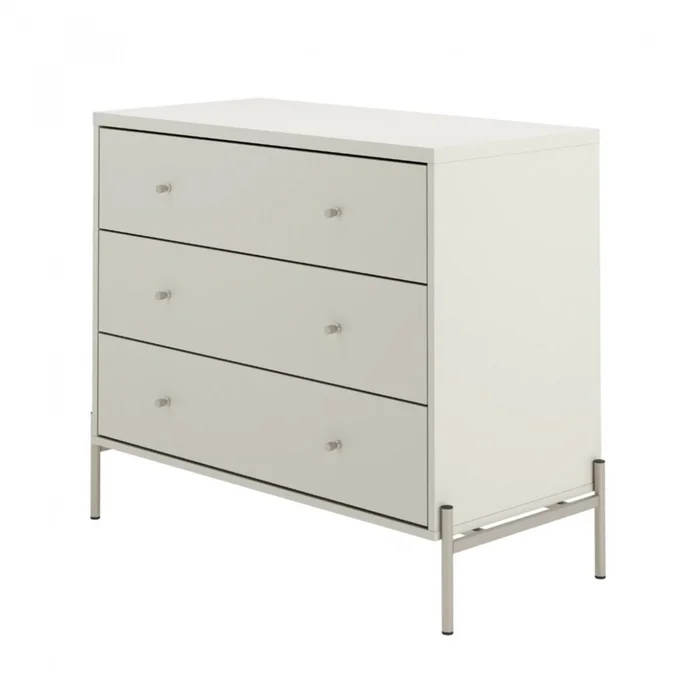 Cómoda Jasper 3 cajones - White Matte champ - Cómodas, Uruguay | Rústico Hogar, vista 3