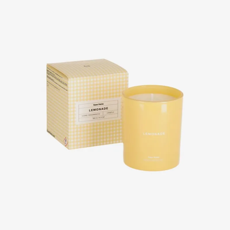Vela aromática Lemonade 180 gr en Amarillo - Velas y Portavelas, Uruguay | Kavehome