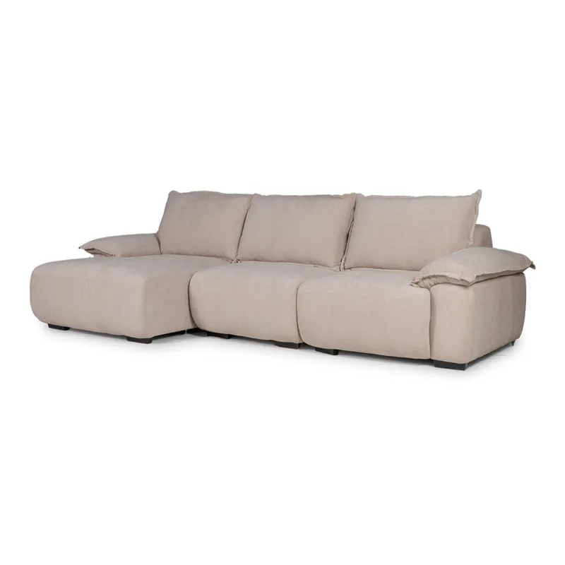 Rinconera Santorini - Tela Microfibra - Chaise izquierdo - 12072 (Beige) en Beige - Sillones y sofás, Uruguay | NYR