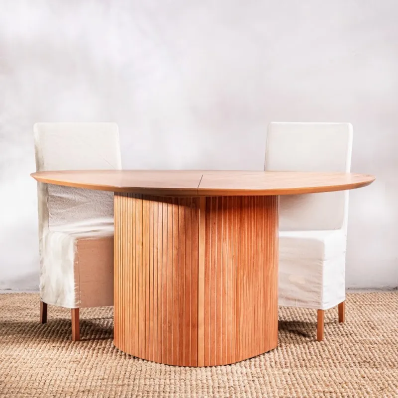 Mesa De Comedor Tiffany 160 Cm en Madera natural - Mesas de comedor, Uruguay | Aihaus