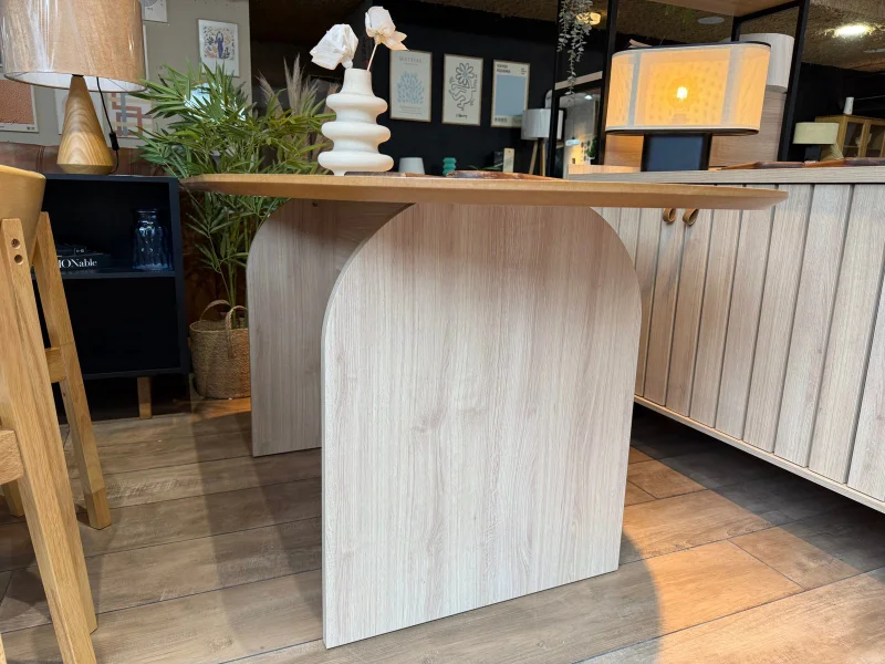 Mesa de Comedor Ovalada Arco 160 x 90 – Crudo en Madera natural - Mesas de comedor, Uruguay | Berna Home, vista 9