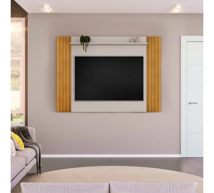 Panel para TV Trend - Terminación Cedro en Marrón - Muebles para TV, Uruguay | Rústico Hogar