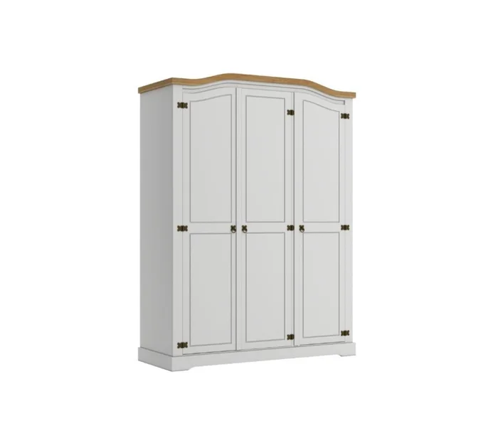 Ropero Curvo 3 Puertas - Linea Mexicana en Blanco - Roperos y placares, Uruguay | Rústico Hogar