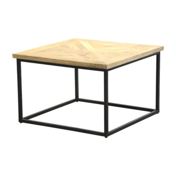 M64M Mesa ratona 70x70x45 en Madera natural - Mesas de living, Uruguay | Victoriana