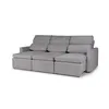 Sofá Santiago (Rebatible) - Tela Microfibra - 3 cuerpos - TC1009 (Plata) en Gris - Sillones y sofás, Uruguay | NYR, vista 5 de 8