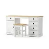 Escritorio - 5 Cajones + 1 Puerta + BANCO -Línea Monterrey - Blanco - Escritorios y sillas de escritorio, Uruguay | Ecowood, vista 2 de 4