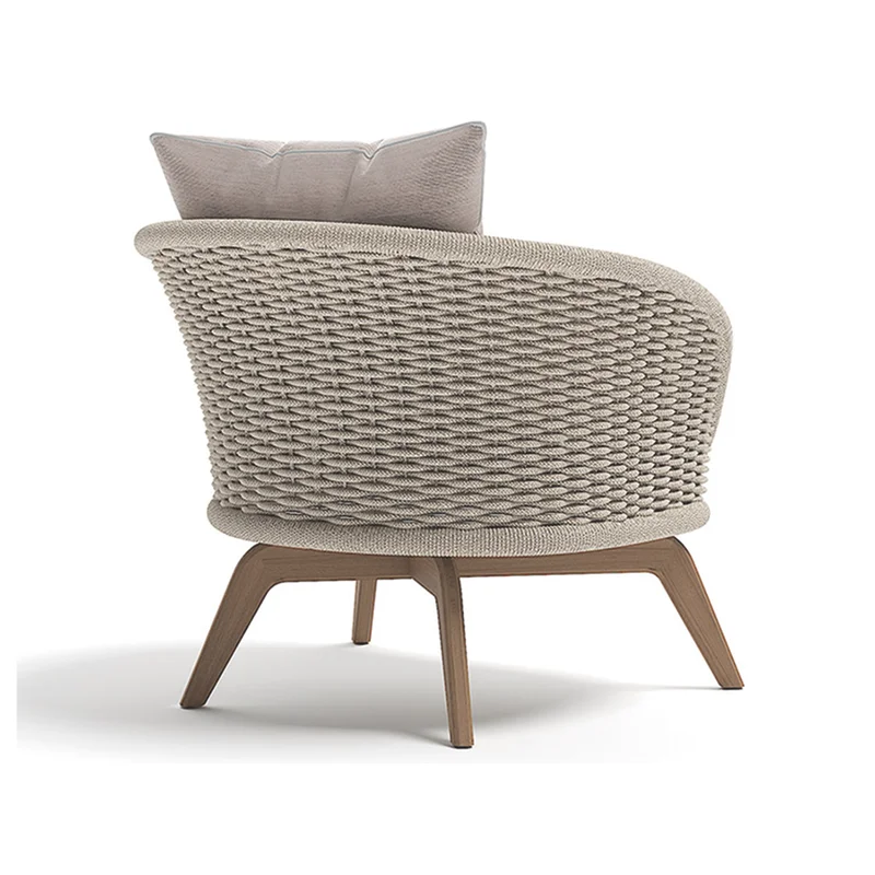Sofá 1 cuerpo Ludo de exterior Interior  Beige en Beige - Butacas, banquetas y puffs, Uruguay | Decotech, vista 6