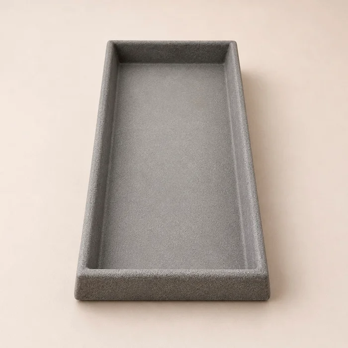 Plato rectangular para jardinera - varios tonos en Gris - Macetas, Uruguay | Alta Gracia Deco, vista 2