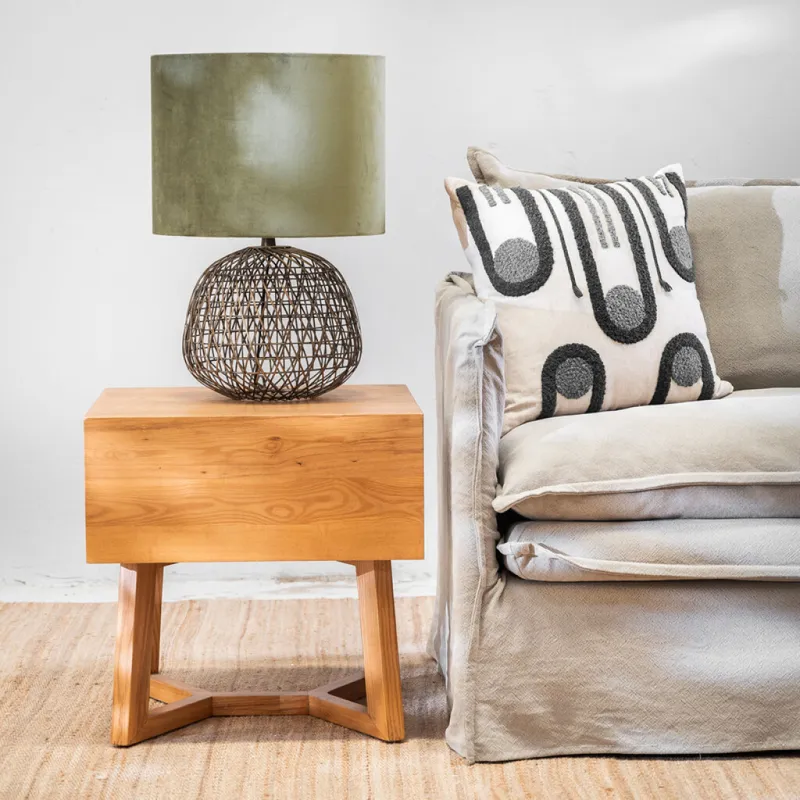 Mesa Auxiliar Alba en Madera natural - Mesas de living, Uruguay | Aihaus