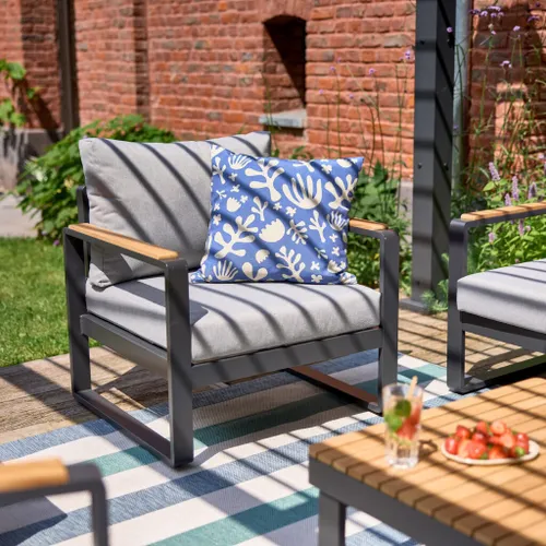 Sillón Individual Persea Antracita - Muebles para el exterior, Uruguay | Naterial Uruguay