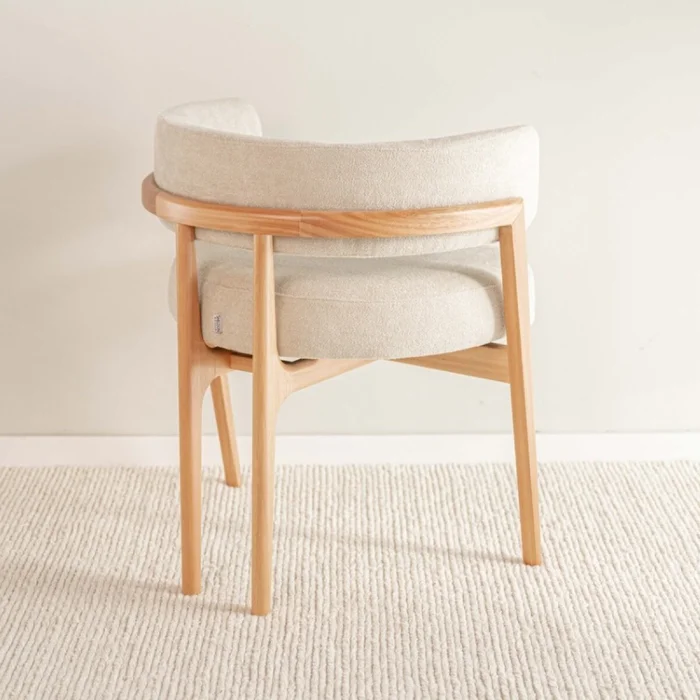 Butaca Chronos - Natural / Bouclee Creme en Beige - Butacas, banquetas y puffs, Uruguay | Fábrica Italiana, vista 2