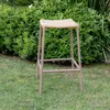 Banqueta de barra en cuerda náutica beige y aluminio en Beige - Butacas, banquetas y puffs, Uruguay | Entrecasa, vista 1 de 5