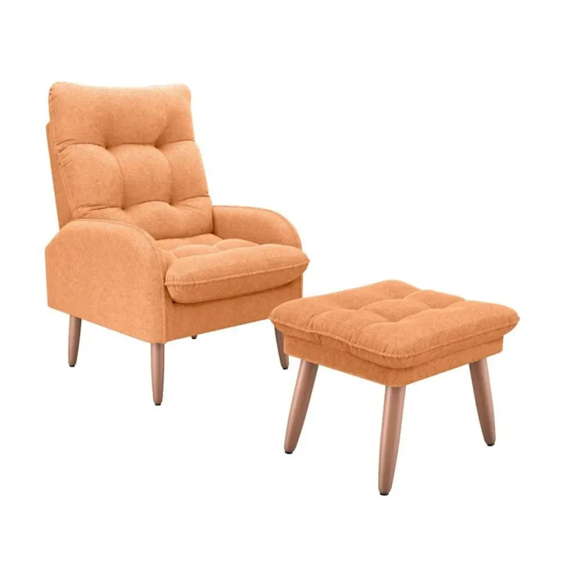 Kit Poltrona + Puff Relax - Mostaza en Mostaza - Sillones y sofás, Uruguay | Ecowood