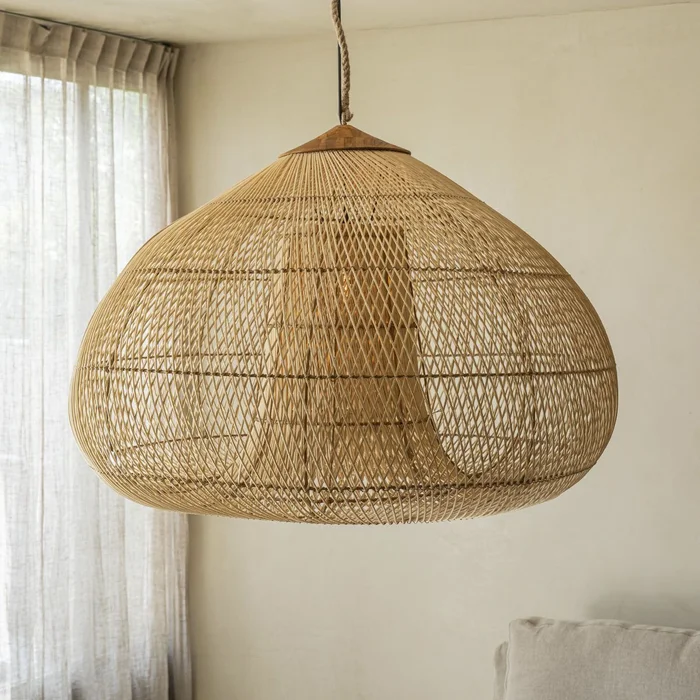 Lámpara de techo Vicky natural en Madera natural - Lámparas colgantes, Uruguay | De Arcos