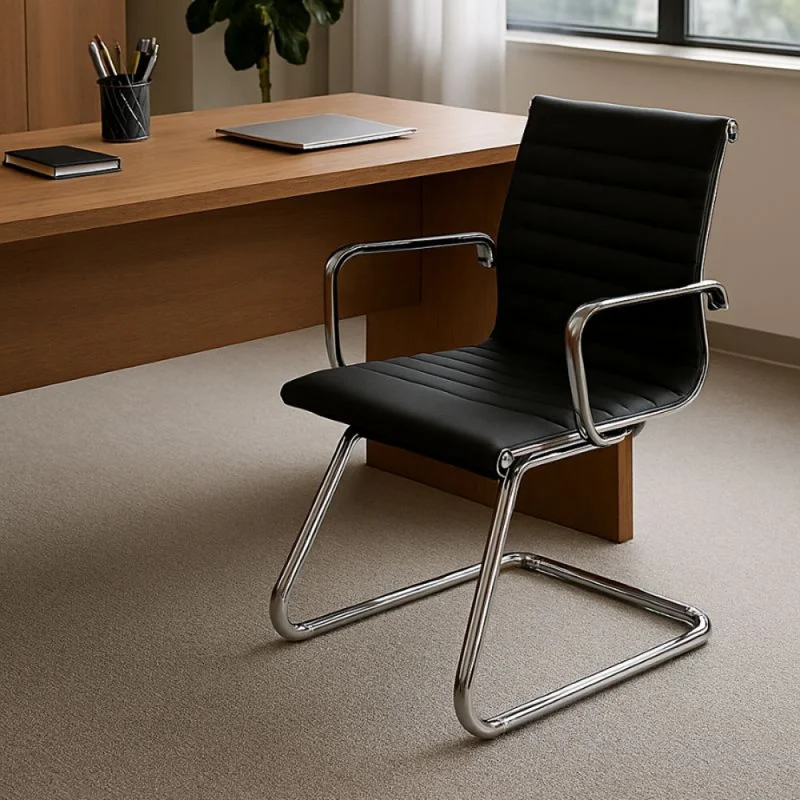 Silla De Escritorio Jules - Negra en Negro - Escritorios y sillas de escritorio, Uruguay | Unilux, vista 3