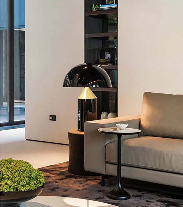Lámpara de mesa Hongo Negra en Negro - Lámparas de mesa, Uruguay | Bascu House, vista 2