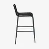 Taburete Lambton de cuerda - negro y acero con acabado negro altura 74 cm en Negro - Butacas, banquetas y puffs, Uruguay | Kavehome, vista 7 de 8