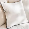 ALMOHADON AZUR CON VIVO - LINO BLANCO - 55 X 55 en Blanco - Textiles, Uruguay | La Iberica, vista 1 de 4