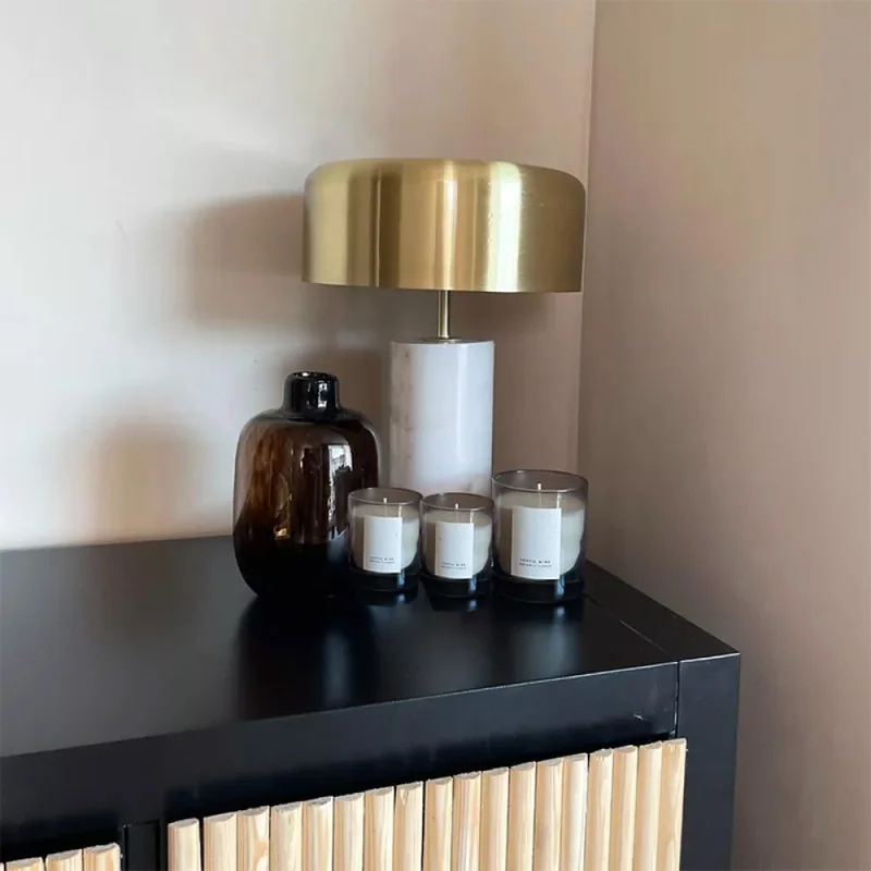 Lámpara de Mesa Derby Blanco en Blanco - Lámparas de mesa, Uruguay | Serlux, vista 10