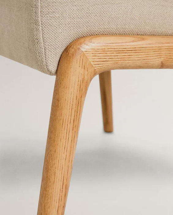 TABURETE REPOSAPIÉS MADERA FRESNO LINO en Beige - Sillas, Uruguay | Zara Home, vista 4