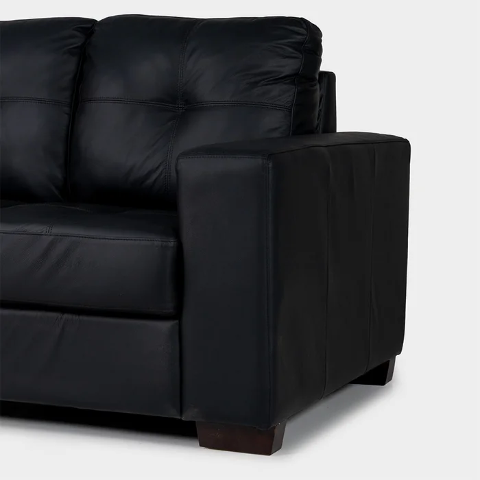 Sofá Fargo - Cuero Básico - 2 cuerpos - 450 (Negro) en Negro - Sillones y sofás, Uruguay | Nyr, vista 6