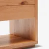 Mueble TV Alguema 3 cajones en chapa de roble con acabado natural 200 x 50 cm en Madera natural - Muebles para TV, Uruguay | Kavehome, vista 4 de 9