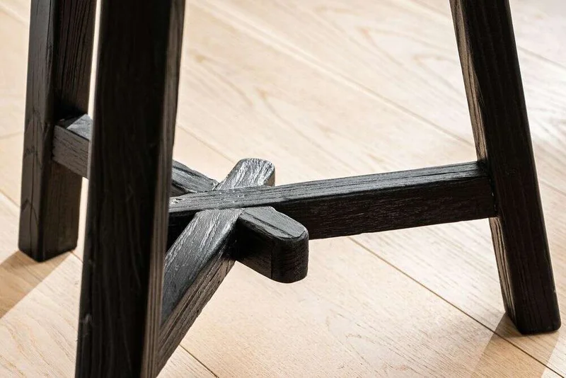 MESA AUXILIAR / BANCO OLMO BLACK - 50 CMS en Negro - Mesas de luz, Uruguay | La Iberica, vista 3
