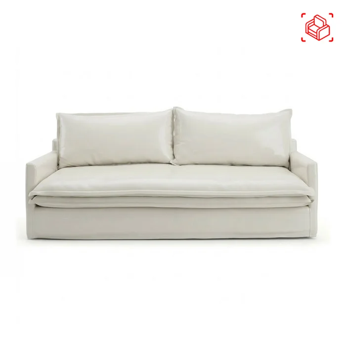 Sofa 4 Cuerpos Tela Blanco Alaska en Blanco - Sillones y sofás, Uruguay | Divino, vista 5