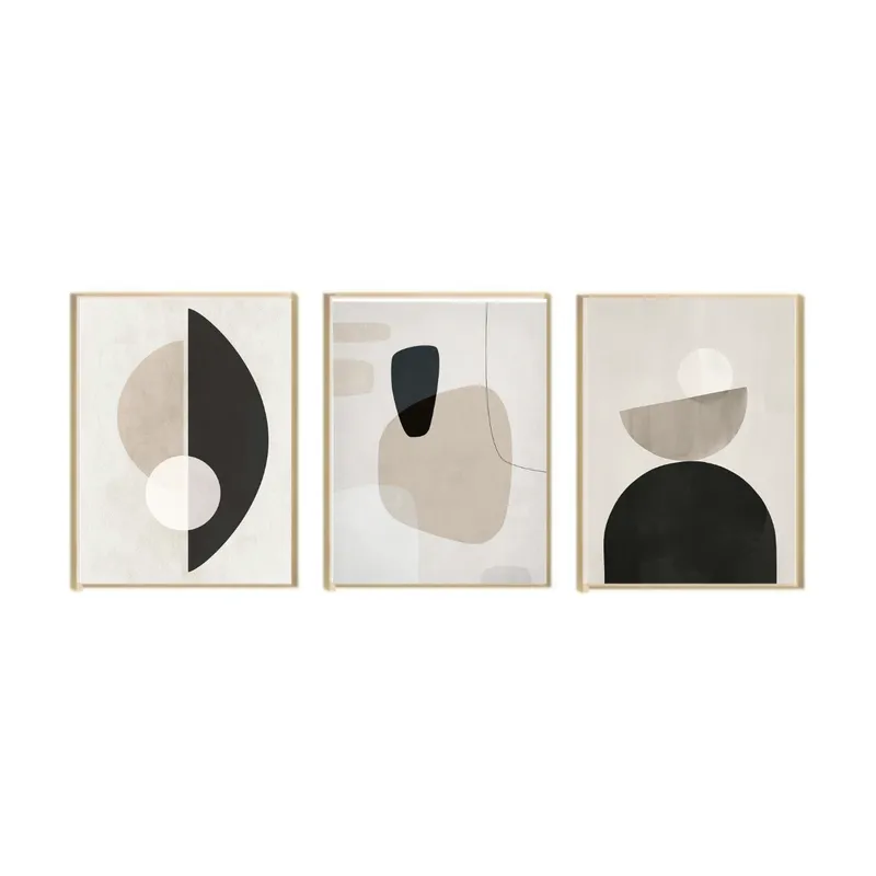 Kit 3 Cuadros – Abstracto Pinterest – 40 x 60 - Decoración de pared, Uruguay | Berna home
