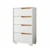 Comoda 4 Cajones - Línea FIT - Blanco en Blanco - Cómodas, Uruguay | Ecowood, vista 2 de 5