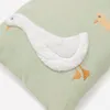 Almohadón Milu de algodón verde bordado de oca 30 x 50 cm en Verde - Textiles, Uruguay | Kavehome, vista 3 de 4
