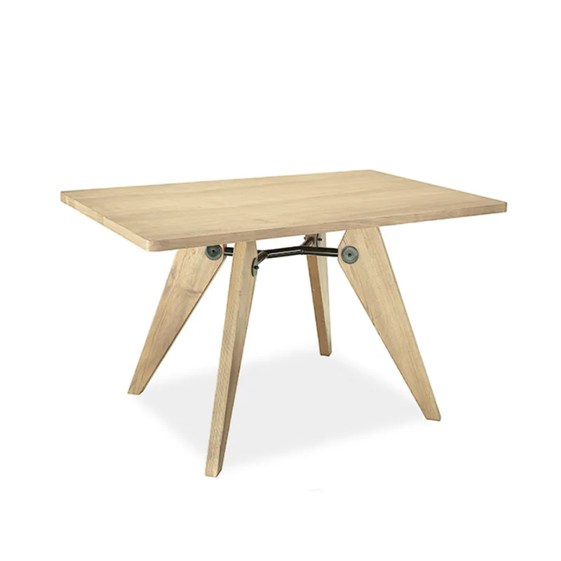 Mesa de comedor Solvay en Madera natural - Mesas de comedor, Uruguay | Samic