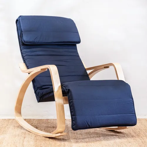 Silla mecedora Flex Rocker Azul en Azul - Butacas, banquetas y puffs, Uruguay | Satec