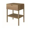 Mesa de Luz Oslo Lisa - 1 Cajon - Natural en Marrón - Mesas de luz, Uruguay | NYR, vista 3 de 4