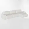 Sofá con chaise LOFT Blanco DERECHO - Sillones y sofás, Uruguay | Viasono, vista 3 de 4