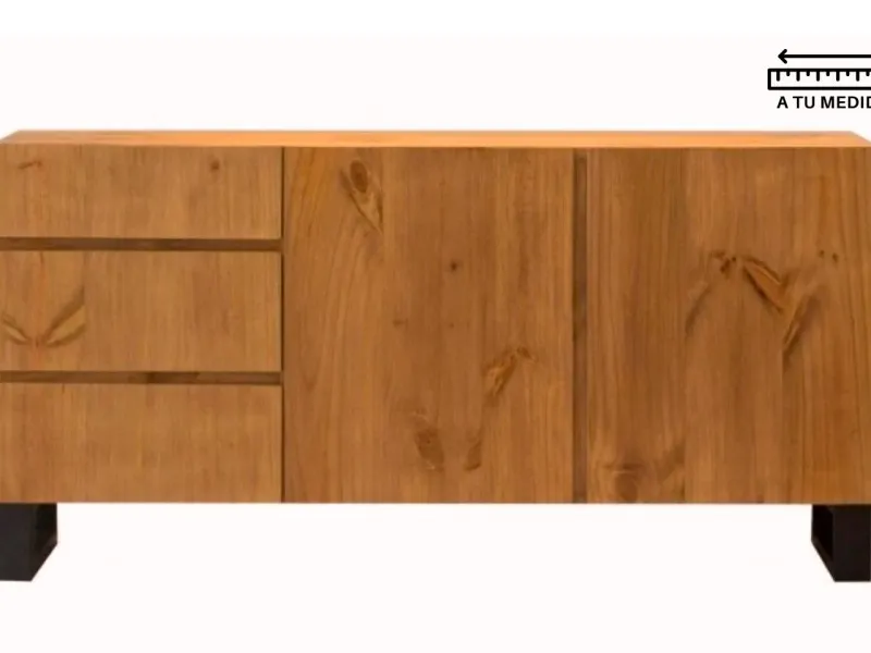 Aparador IRON 1.60m en Madera natural - Aparadores y recibidores, Uruguay | Finkel