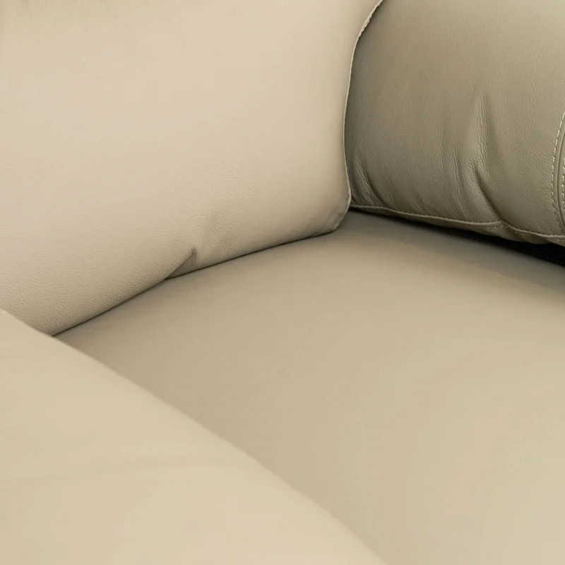 Recliner Manual 1 Cuerpo Cuero Marron Lina Taupe en Beige - Sillones y sofás, Uruguay | Divino, vista 6