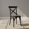 Silla De Comedor Madera Negro Cruceta en Negro - Sillas, Uruguay | Divino, vista 1 de 8