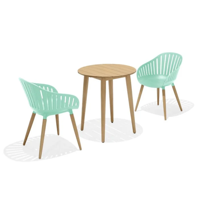 Juego de Mesa y sillas de Jardín - Nassau - Verde en Verde - Muebles para el exterior, Uruguay | Rústico Hogar